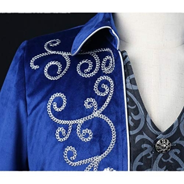 Crubelon Men's Steampunk Tailcoat Jacket for Costume