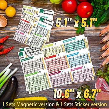 Instant Pot Cheat Sheet Magnet Set Accessories Quick Reference Guide - Healthy Handy Kitchen Recipe ...