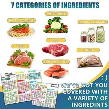 Instant Pot Cheat Sheet Magnet Set for Quick Cooking Reference