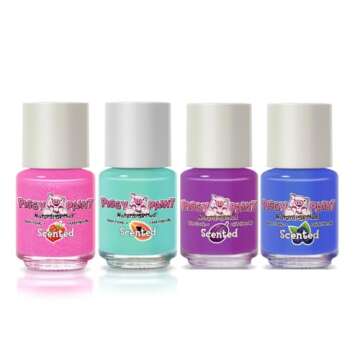 Piggy Paint | 100% Non-Toxic Girls Nail Polish | Safe, Cruelty-free, Vegan, & Scented for Kids | Sce...