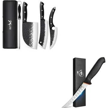 Golden Bird Butcher Knife Set & Boning Knife 4pcs