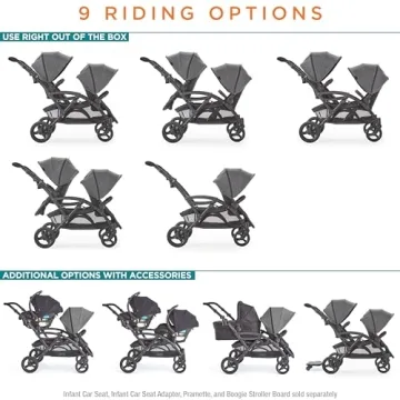 Contours Options Elite V2 Tandem Double Stroller for Kids