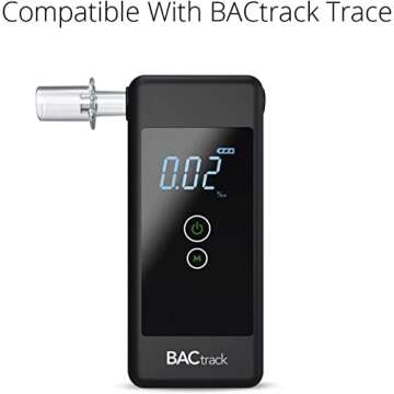 BACtrack Professional Breathalyzer Mouthpieces (500 Count) | Compatible with BACtrack S80, Trace, Scout, Element & S75 Breath Alcohol Testers