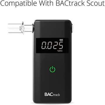 BACtrack Professional Breathalyzer Mouthpieces (500 Count) | Compatible with BACtrack S80, Trace, Scout, Element & S75 Breath Alcohol Testers