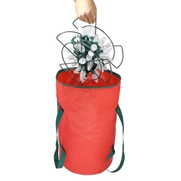 Sattiyrch Christmas Light Storage Bag with 4 Metal Reels