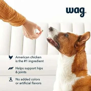 Wag Chicken Joint Training Treats for Dogs - 1 lb Bag