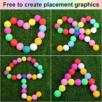 Guirnd 28 Pcs Colored Ping Pong Balls, 40mm Table Tennis Balls, Ping Pong Balls for Games or Arts, Pong Balls for Kids, Pet Toys