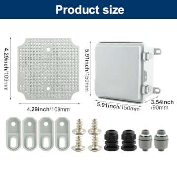 Durable Waterproof Junction Box for Outdoor & Indoor Use