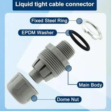 Waterproof Junction Box, Durable Electrical Enclosure 6x6 in