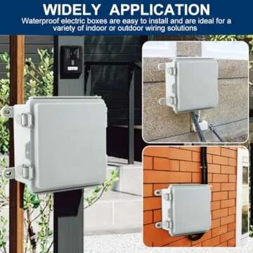 Waterproof Junction Box, Durable Electrical Enclosure 6x6 in