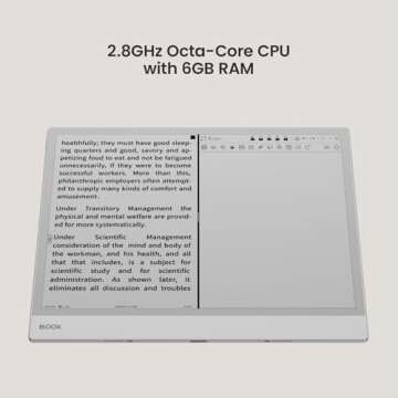 BOOX Tablet Note Max 13.3 No Frontlight B/W ePaper Notebook Carta 1300 300 PPI 6G 128G