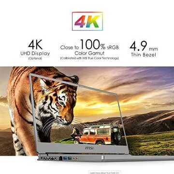 Experience the MSI P65 Creator 15.6" 4K Laptop