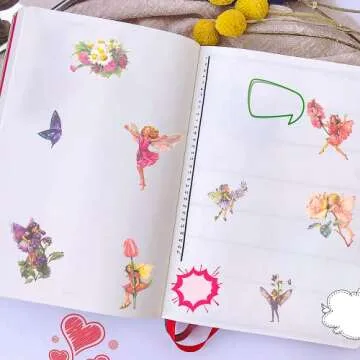 Magical 90 Pieces Flower Fairy Stickers for Crafts