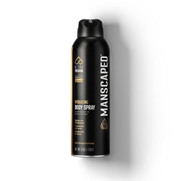 MANSCAPED® UltraPremium Hydrating Body Spray, Non-Greasy Quick Drying Spray-On Moisturizer Formula ...