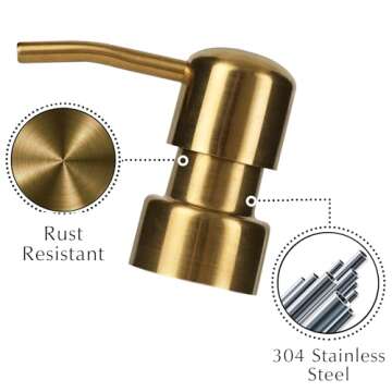 Emerson Soap Dispenser, Dish Soap Dispenser for Kitchen - Soap Dispenser Bathroom Set, Hand Soap Dispenser, Kitchen Soap Dispenser Set, Glass Soap Dispenser with Pump and Labels, 16 Oz | 2-Pack