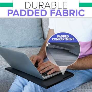 DefenderShield EMF Protection Laptop Sleeve & 5G Radiation Blocker Case - Notebook Computer EMF Blocking Shield Cover Lap Pad (fits up to 15" Laptop, MacBook etc)