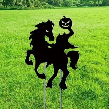 Halloween Yard Signs - Scary Headless Horseman Decor