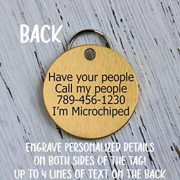 Customizable MYXGY Stainless Steel Pet ID Tags for Pets
