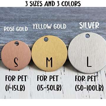 Customizable MYXGY Stainless Steel Pet ID Tags for Pets