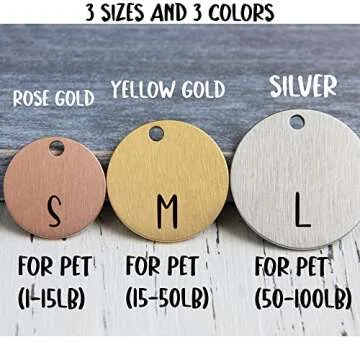 Customizable MYXGY Stainless Steel Pet ID Tags for Pets