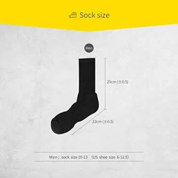 SOX TOWN Cushioned Crew Athletic Socks for Men and Women