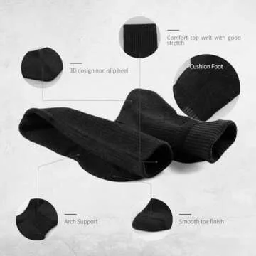 SOX TOWN Cushioned Crew Athletic Socks for Men and Women