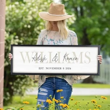 Personalized Wedding Gifts for Couples 2024 | Custom Wood Sign & More