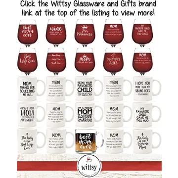 Mom Pour Funny Wine Glass - Perfect Gag Gifts for Moms