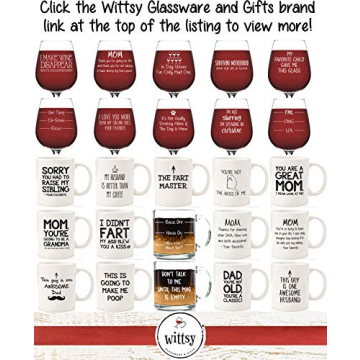 Mom Pour Funny Wine Glass - Perfect Gag Gifts for Moms