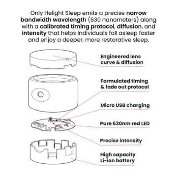 Helight® Sleep Kids Red Light Therapy Sleep Device – 630nm Pure Red Light for Better Sleep – Sleep Aid to Support Deep Relaxation and Quality Sleep – Backed by Science for Babies & Kids Bedrooms