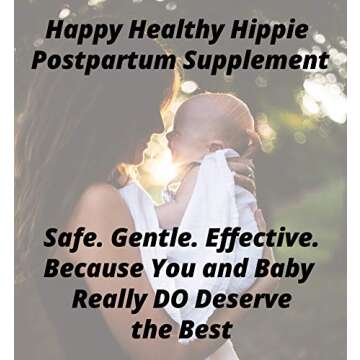 Happy Healthy Hippie Pump It Up Lactation Supplement – Postnatal Vitamins for Women Breastfeeding | Supports Breast Milk Supply Increase | Fennel Seed, Chamomile, Motherwort, Raspberry Leaf | 60 Ct