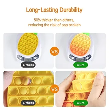 ASONA 4 Pack Tie Dye Bubble Pop Sensory Toys for Kids