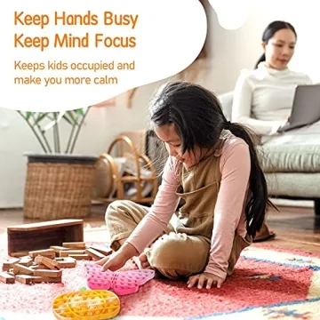 ASONA 4 Pack Tie Dye Bubble Pop Sensory Toys for Kids