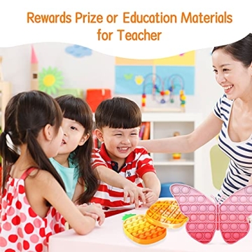 ASONA 4 Pack Tie Dye Bubble Pop Sensory Toys for Kids