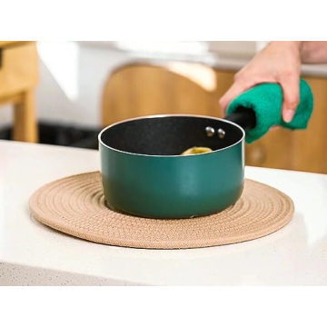 Art PineCone Round Placemats - Set of 4 Unique Table Decor