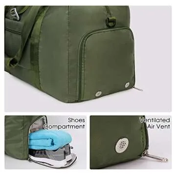 Ceneda 20" Gym Duffel Bag with Wet Pocket for Women