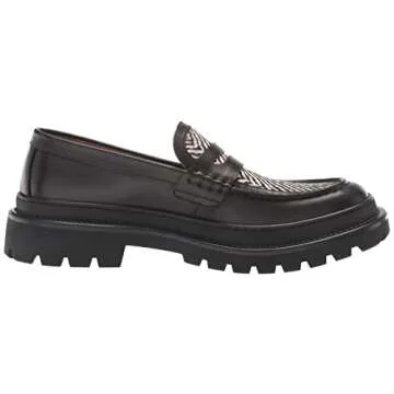 Steve Madden Men's Carloz Loafer, Black Tweed, 9.5