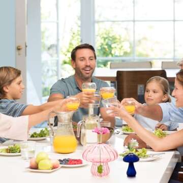 6Pcs Mushroom Vase,Colored Glass Vase,Mushroom Propagation Vases for Plants,Cute Hydroponic Flower Vase,Small Bud Vase,Mushroom Planter Home Office Decor for Women Gift Propagation Station(Color 6)