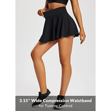 BALEAF Tummy Control Flowy Tennis Skort for Women