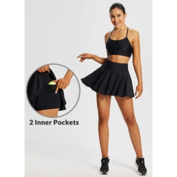 BALEAF Tummy Control Flowy Tennis Skort for Women