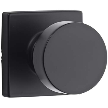 Kwikset Pismo Matte Black Interior Passage Door Knob