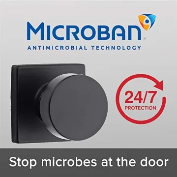 Kwikset Pismo Matte Black Interior Passage Door Knob