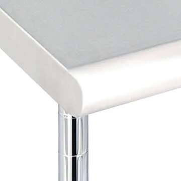 Seville Classics NSF Commercial Stainless Steel Top Work Table Island Utility Cart Prep Station, for Restaurant, Kitchen, Warehouse, Garage, Hotel, Home, Steel, 49" W x 24" D x 35.5" H