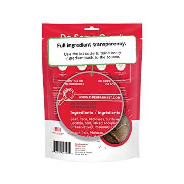 Open Farm Dehydrated Beef Dog Treats 4.5 Ounces