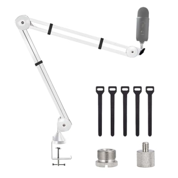 BOMGE Adjustable Microphone Boom Arm Stand for Streamers and Studios