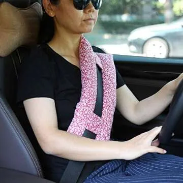 rainbowstar Seatbelt Pillows for Post-Surgery Comfort Mastectomy Breast Cancer Port Pacemaker Heart ...