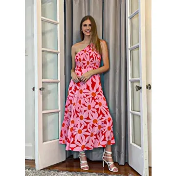 BTFBM One Shoulder Maxi Dress for Perfect Summer Style