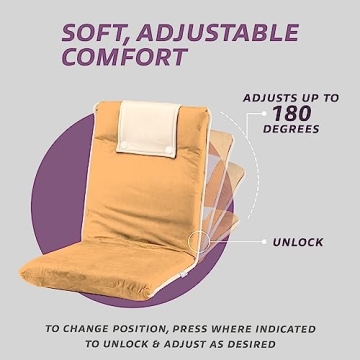 Adjustable bonVIVO Easy II Padded Floor Chair for Comfort