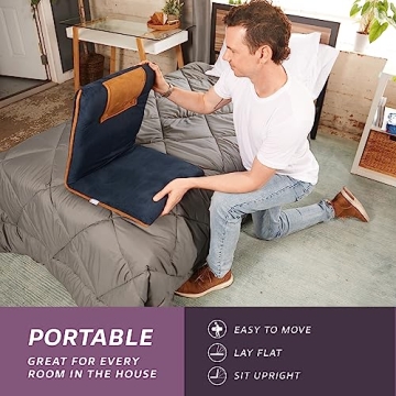 Adjustable bonVIVO Easy II Padded Floor Chair for Comfort