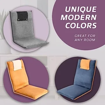 Adjustable bonVIVO Easy II Padded Floor Chair for Comfort